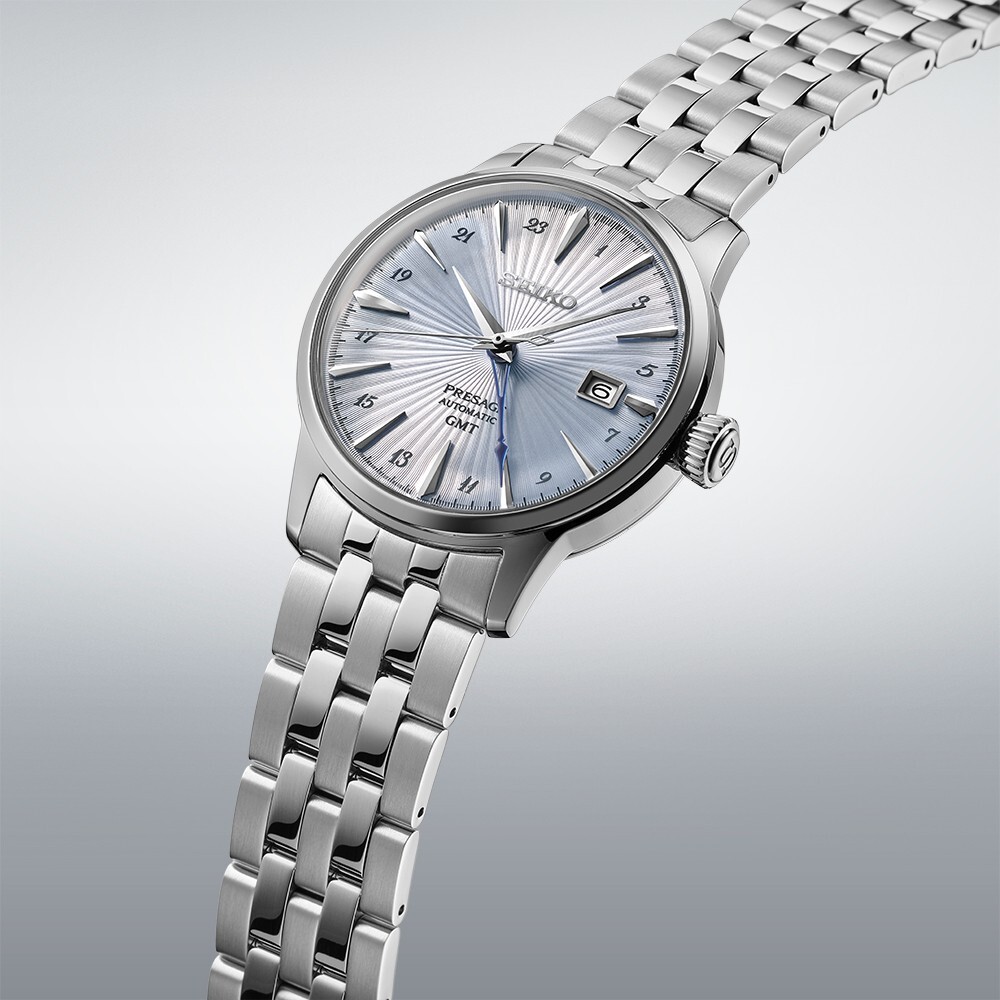 Seiko Presage Skydiving Cocktail Automatic Leather Strap Men's