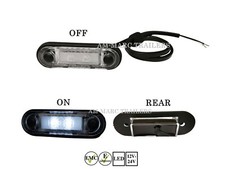 White Hella Style Led Flush Fit Kelsa Bar Marker Lamp Light 12-24v Laml003