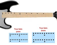 Offset Dots 5mm 6mm Guitar/Bass Sticker Inlay - 9 colors 2/2 Pack 