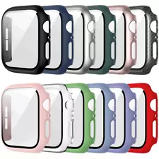 Case for Apple Watch Series 1/2/3/4/5/SE/6/7 Screen Protector Smartwatch Cover