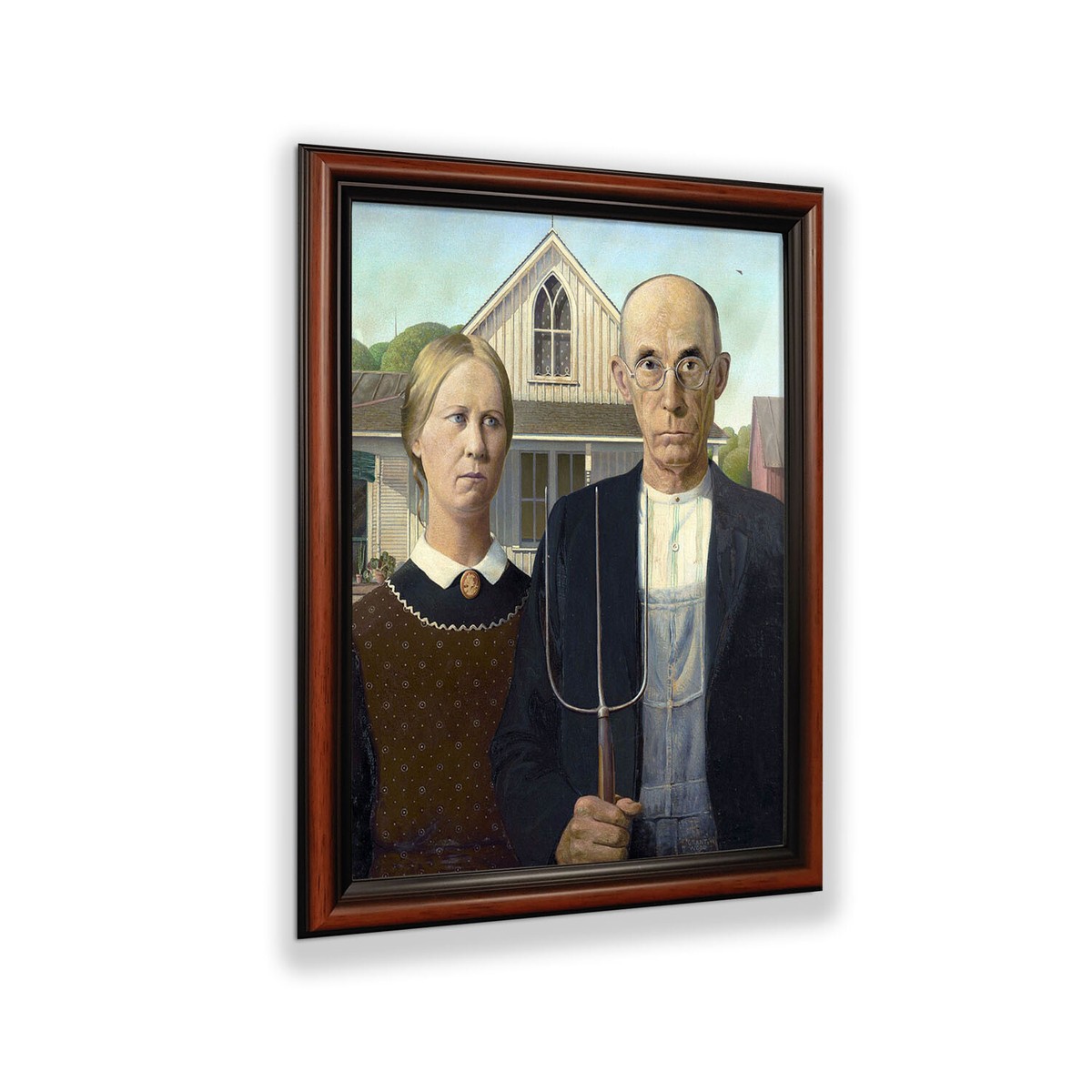 American Gothic by Grant Wood. World Famous Wall Art Collection | eBay