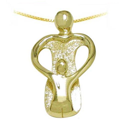 Loving Family Necklace 14K Yellow GOLD 
