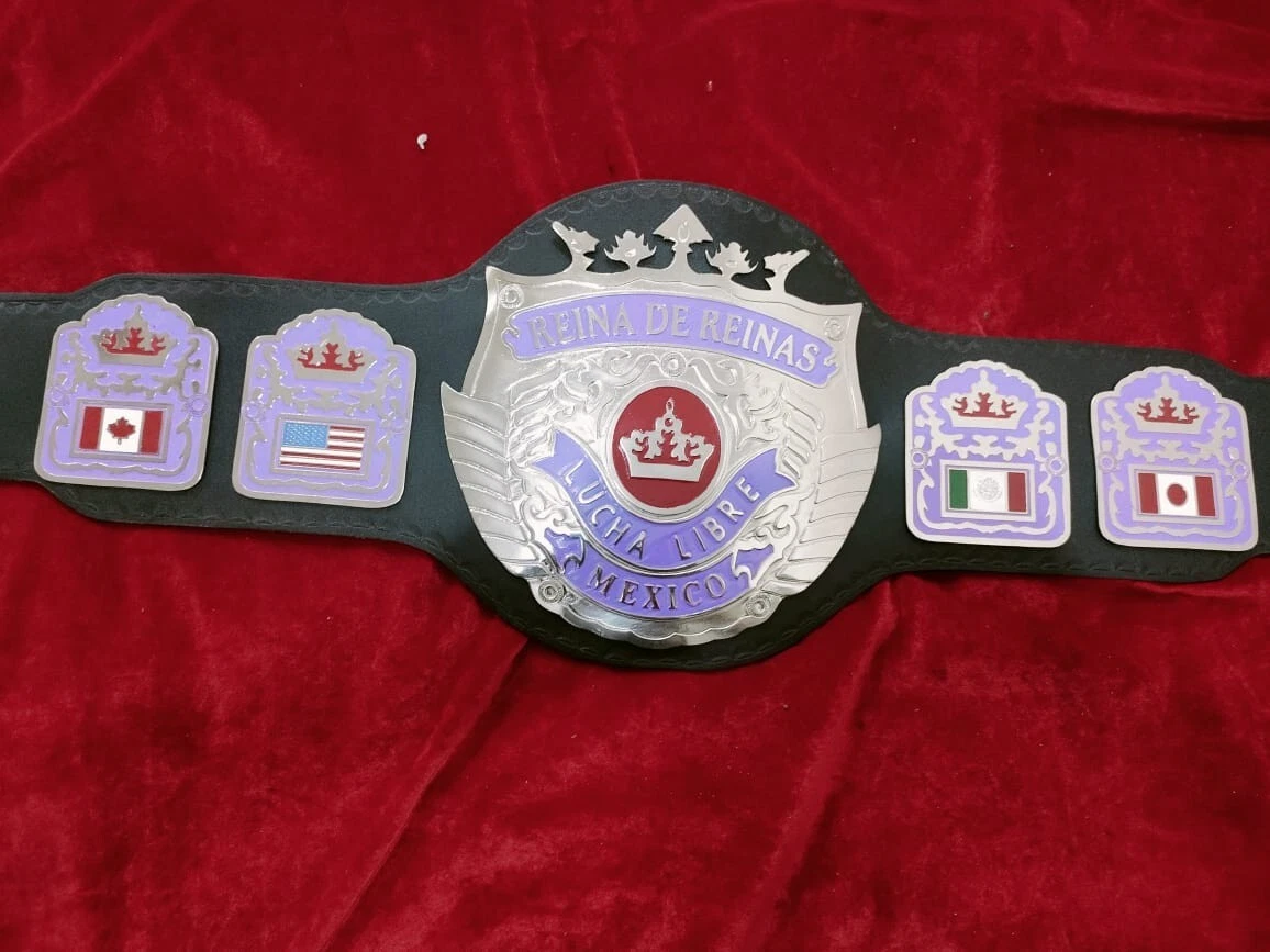 NEW REINA DE REINAS LUCHA LIBRE MEXICO CHAMPIONSHIPS BELT 2mm ZINC