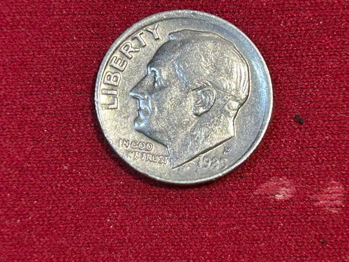1985 P Roosevelt Dime Rim Error OBVERSE AND REVERSE