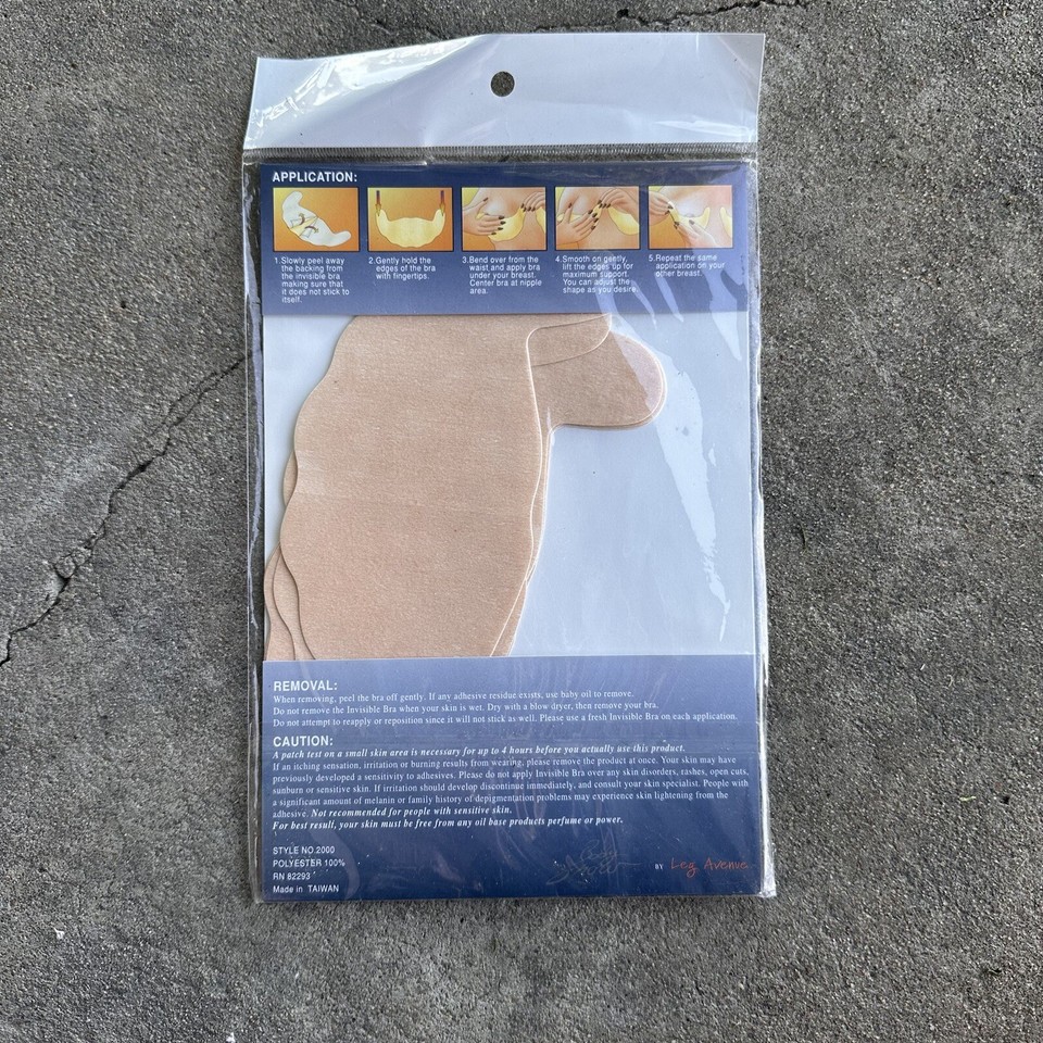 Vintage Body Show Self-Adhesive Strapless Invisible Bra A Cup Nude 3