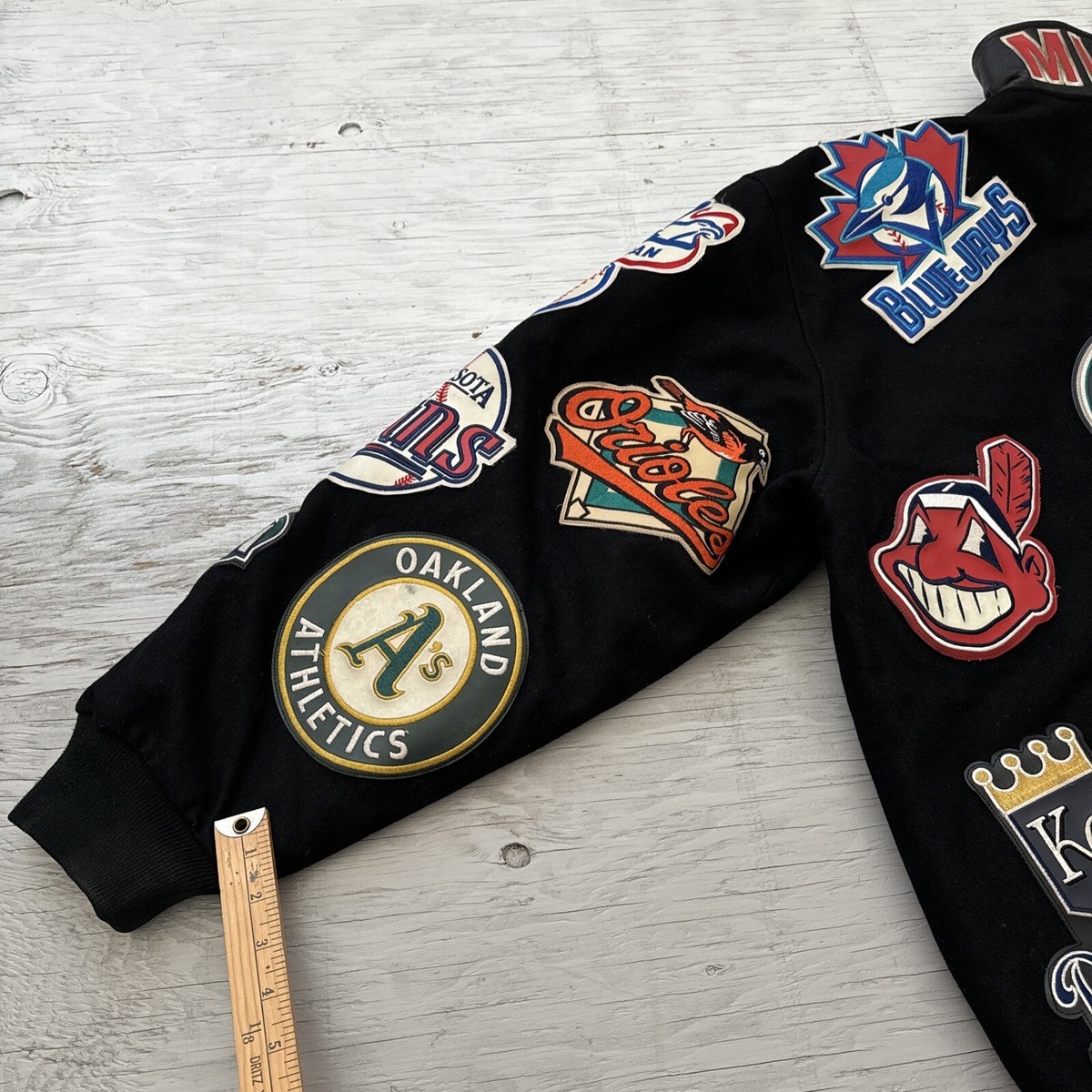 JH Design MLBワッペン Vintage 90s JH Design MLB Patch Wool Blend Reversible