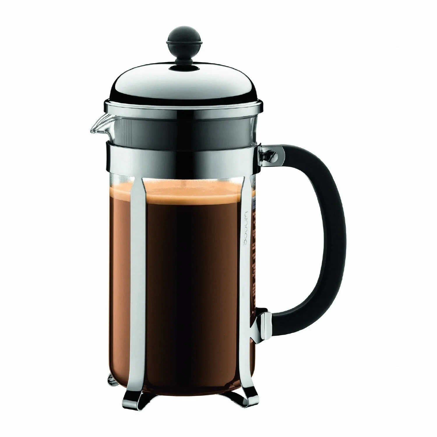BODUM CHAMBORD FRENCH PRESS COFFEE MAKER, CHROME, 34 OZ. *DISTRESSED PKG* NEW