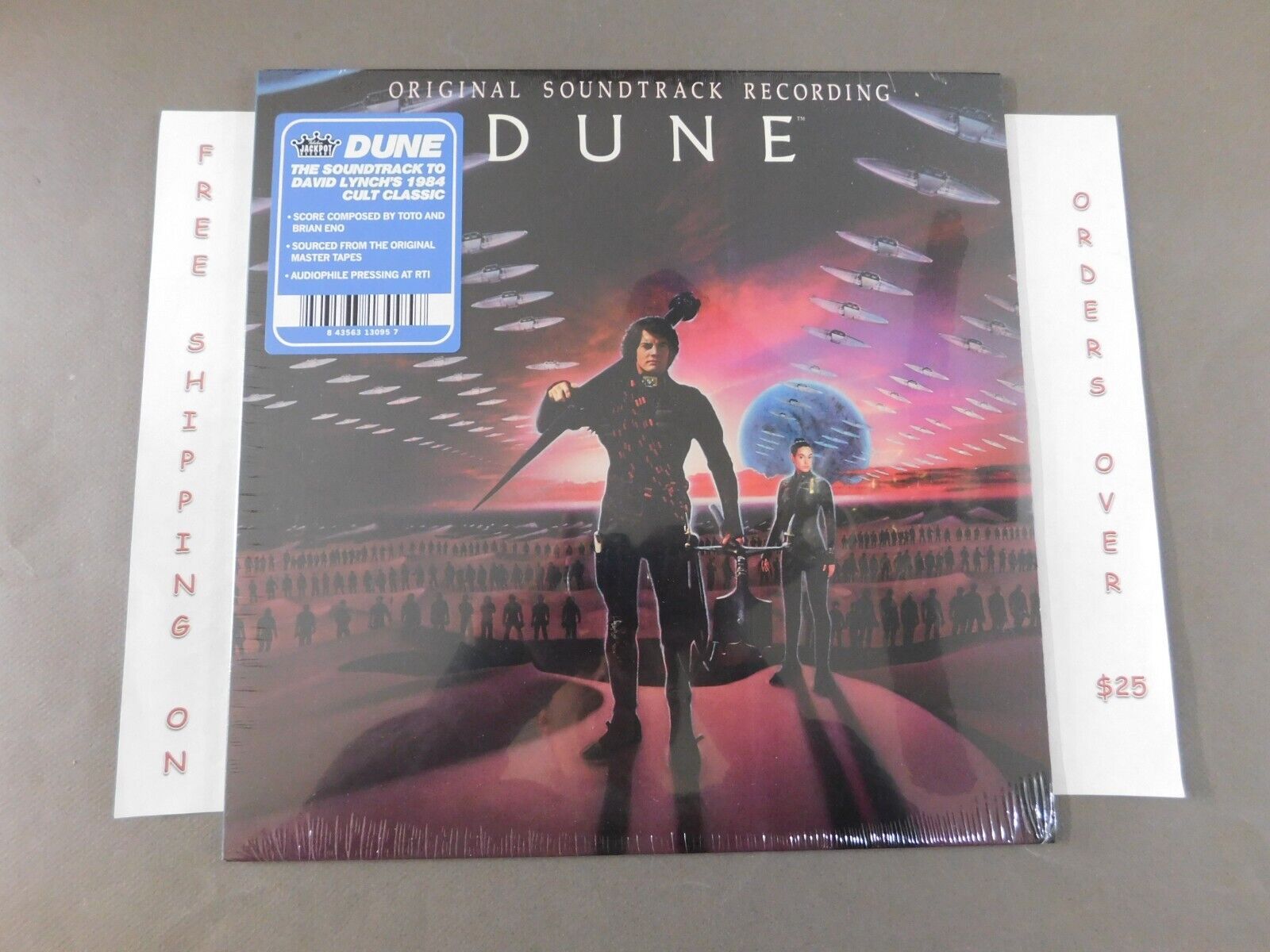 SEALED DUNE ORIGINAL SOUNDTRACK RE LP DAVID LYNCH BRIAN ENO TOTO JACKPOT JPR-063