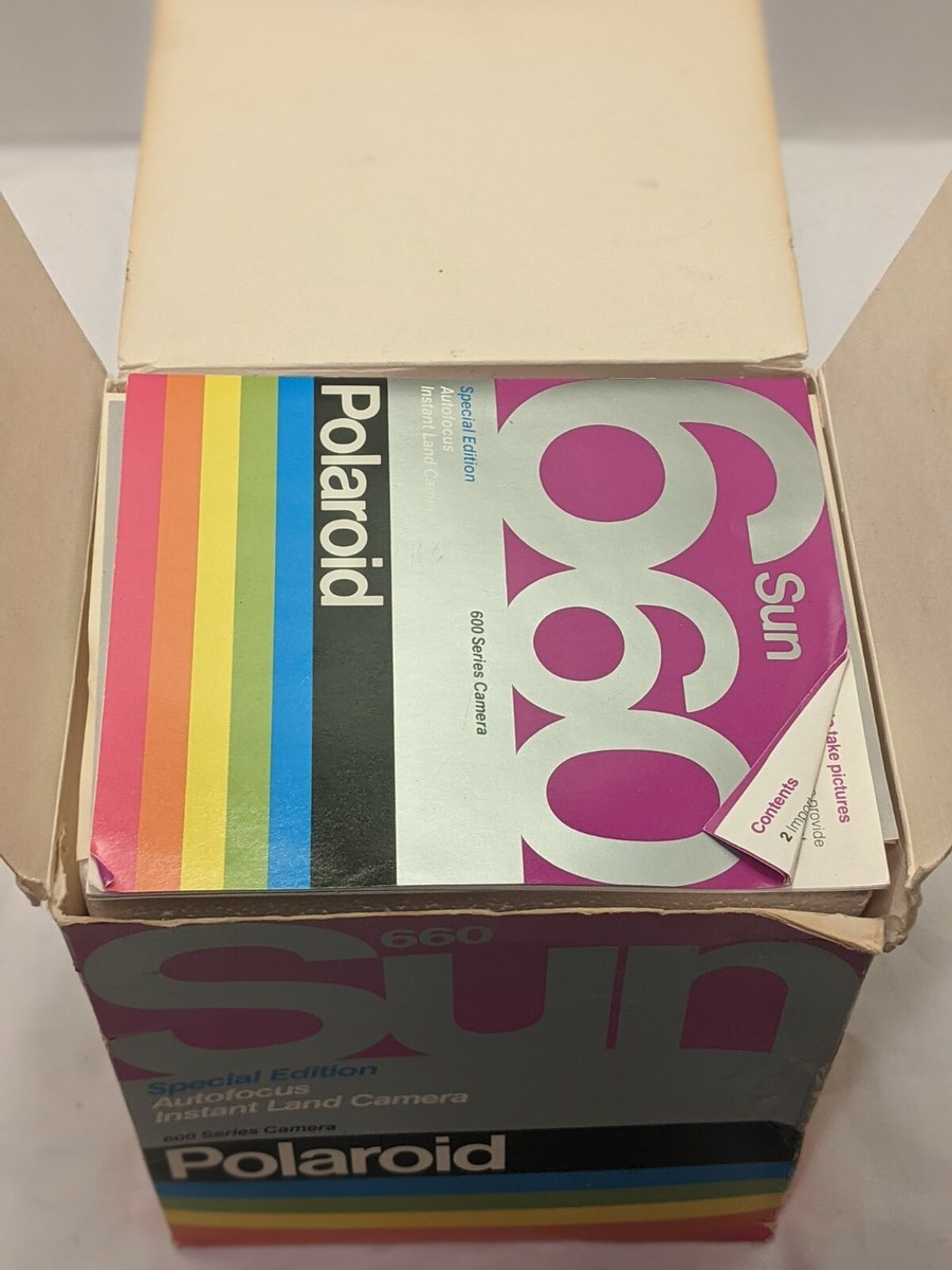 元箱　実写済み　polaroid 660 ポラロイド Vintage Polaroid Sun 660 Special Edit. Autofocus Instant Land