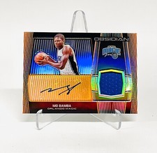 2019-20 Panini Obsidian Jersey Electric Etch Orange /50 Mo Bamba #JA-MBB Auto