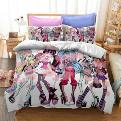 2tlg.3tlg.Bettwäsche Set Monster High Bettbezug Kissenbezug 135x200|200x200 LH