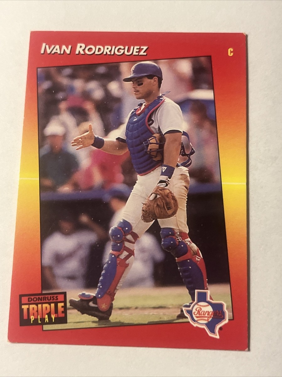 1992 Donruss Triple Play - Ivan Pudge Rodriguez - #51 - HOF Texas