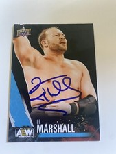 QT Marshall AEW Signed 2021 Upperdeck First Edition Card # 10