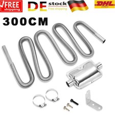 300cm Abgasschlauch für Stromerzeuger Schalldämpfer Auspuffrohr 25mm Abgasrohr