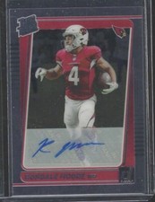 RONDALE MOORE 2021 PANINI CLEARLY DONRUSS RATED ROOKIE AUTO RC #71
