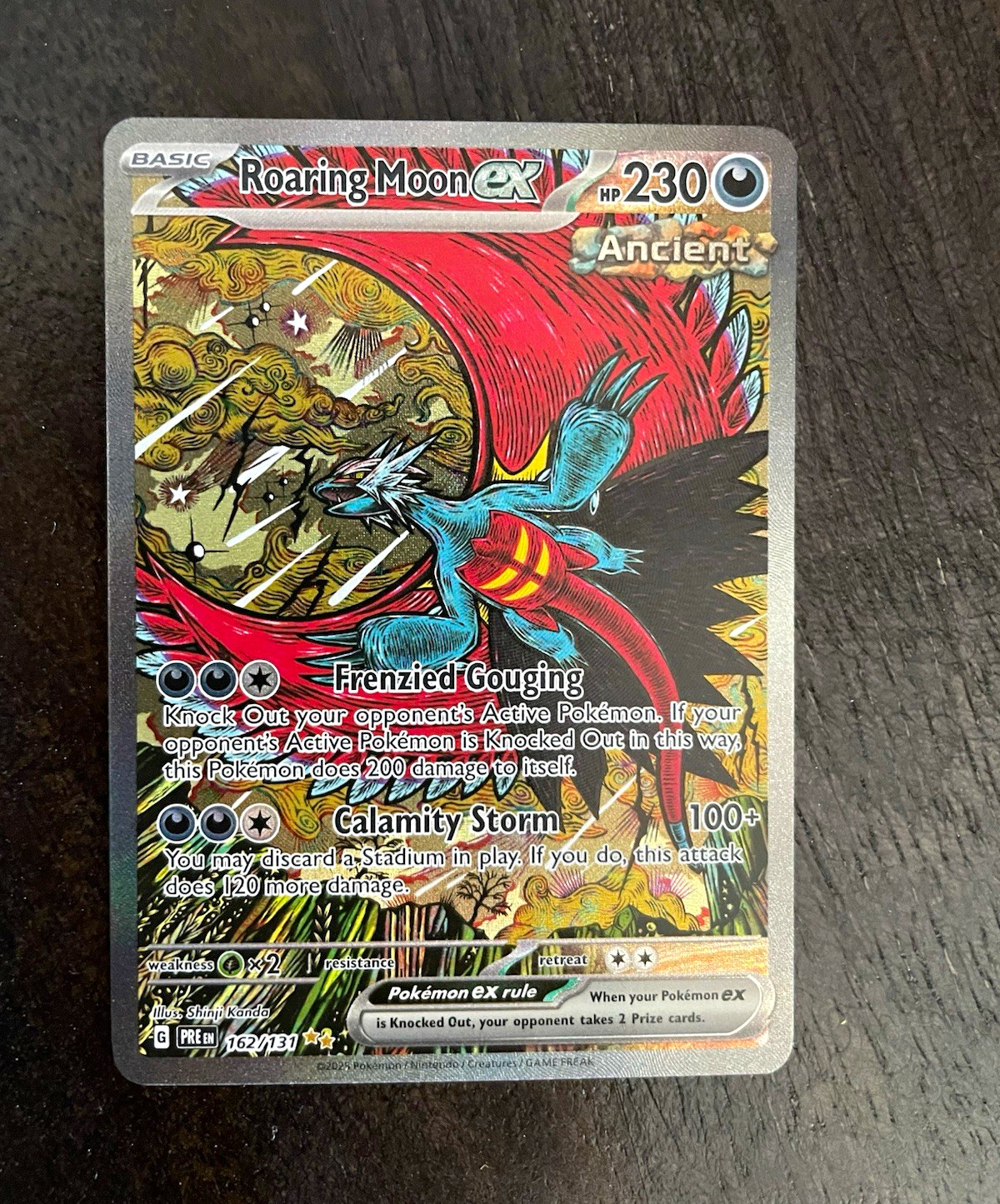 Pokemon TCG Roaring Moon ex 162/131 SV Prismatic Evolutions SIR Holo 230 HP