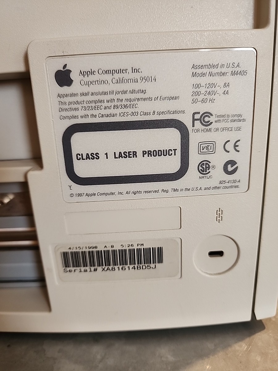 Vintage Apple Power Macintosh G3 PowerPC M4405 Tower Desktop