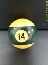 Replacement 14 Billiard Pool Ball - Standard Regulation - 2 1/4" Diameter Solid