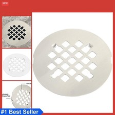 Shower Drain Cover 4-1/4 Inch Stainless Steel Snap In Grid Strainer For Hair