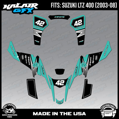 Graphics Kit for SUZUKI LTZ400 LTZ-400 (2003-2008) Factory Series - Teal