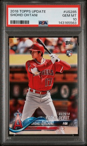 2018 Topps Update Shohei Ohtani RC Rookie #US285 Angels PSA 10 GEM MINT