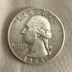 1964 Washington Quarter 25C 90% Silver Philadelphia Business Strike KM#164