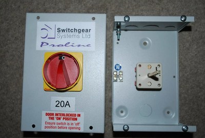 Schaltanlagen Proline 20A Trennschalter Trennschalter 3 polig + Neutral