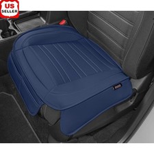 Faux Leather Car Seat Cover Protector Waterproof Non-Slip Front Storage Pockets