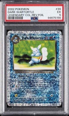 2002 POKEMON LEGENDARY COLLECTION #39 DARK WARTORTLE-REVERSE FOIL