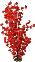 Clayre & Eef 5PL0127R Dekoration Zweig Mit Blumen Rot 40X10X100 Cm
