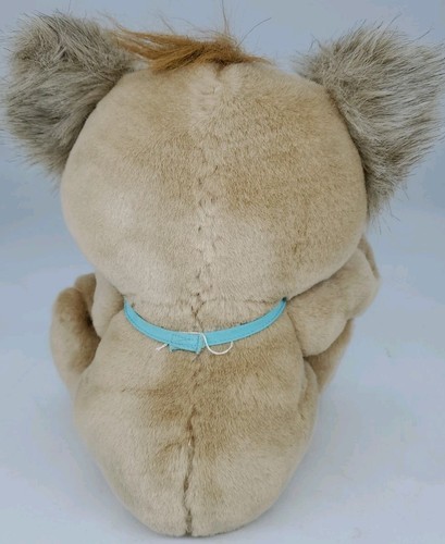 Vintage 1989 LOST ‘N FOUNDS 11” Plush Sad Green Eyes Baby Lion W Bib GALOOB - Picture 2 of 6