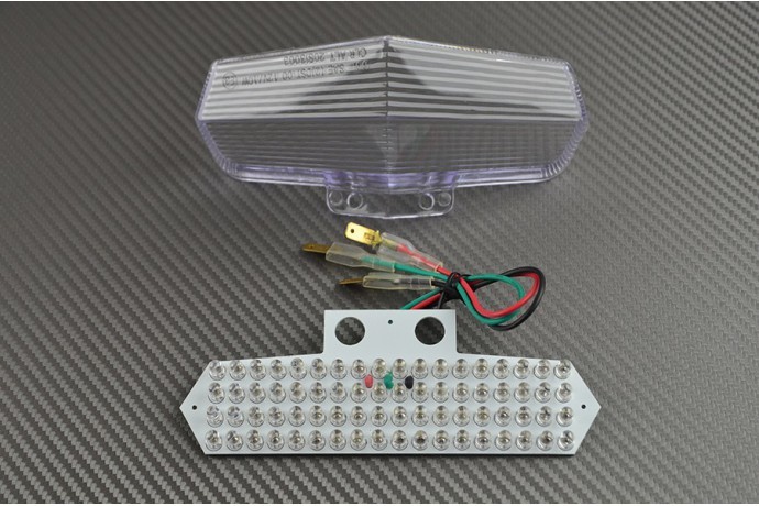 Feu arrière LED transparent et clignotants intégrés synchronisés Ducati 999 2005-2006