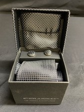 Men s Tie Hanky Cufflinks Set- Navy Blue - Young Men's