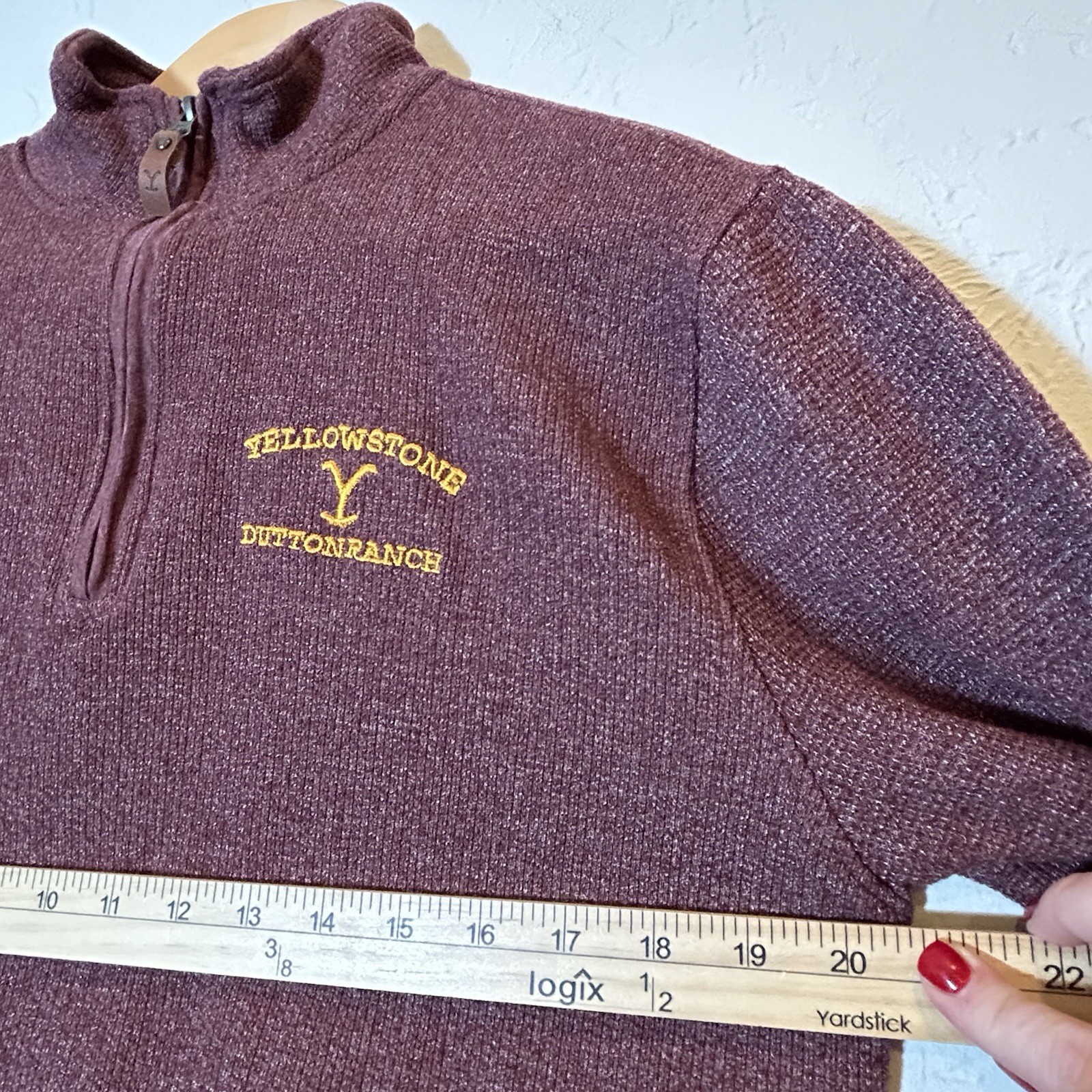 Flyshacker Yellowstone Dutton Ranch 1/4 Zip Pullo… - image 10