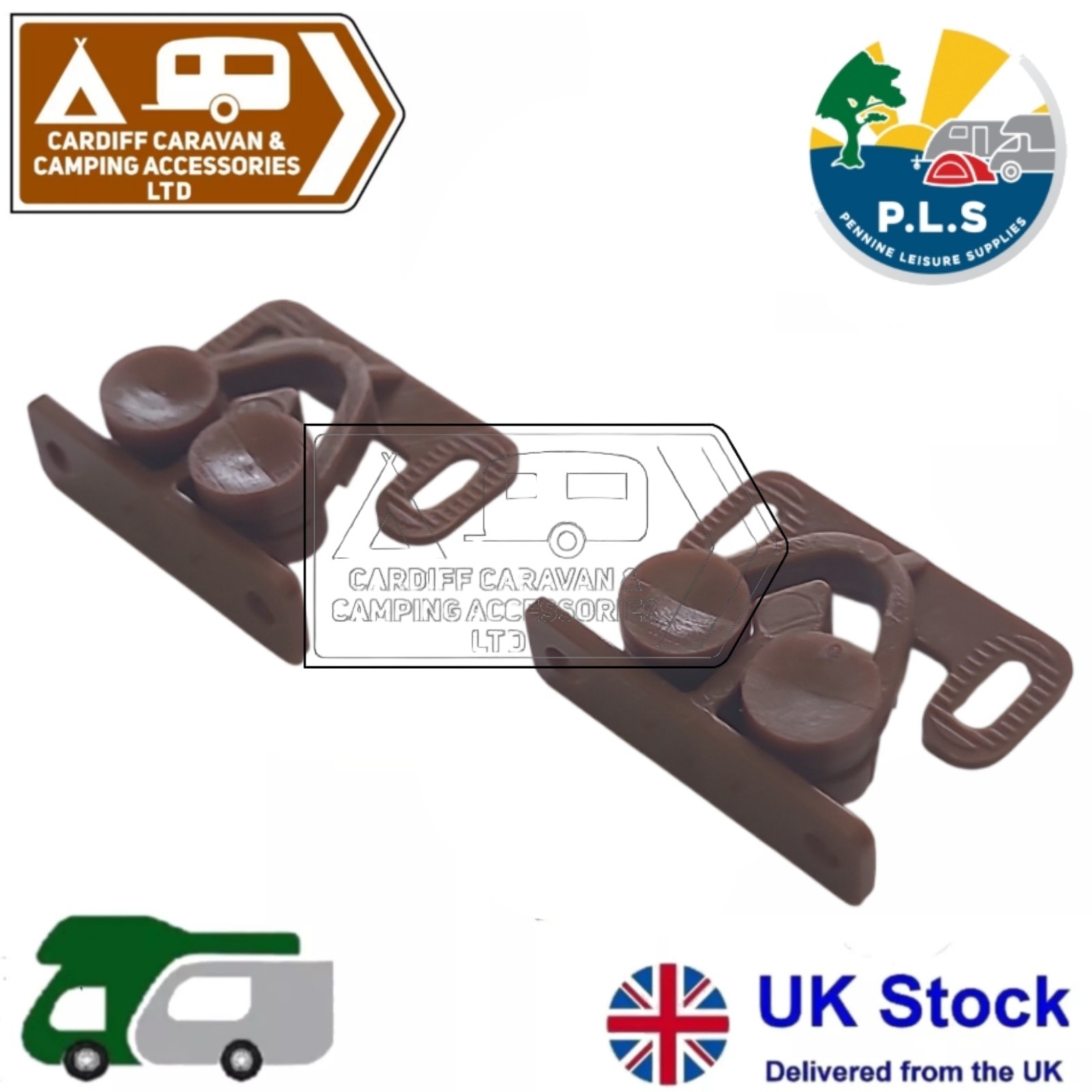Hafele Double Door Catch Latch Brown Pair Toilet Wardrobe Door Caravan Motorhome