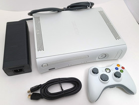 Microsoft XBox 360 Core Matte White Video Game Console Gaming System HDMI 4GB