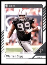 Warren Sapp 2024 Donruss #299 Raiders NFL READ FREE SHIPPING AutographDen