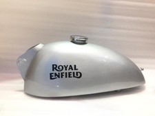 ROYAL ENFIELD TRIALS 1.5 GALLON SILVER PAINTED PETROL FUEL TANK WITH CAP