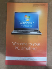 Microsoft Windows 7 Professional 64bit DVD OEM , complete with Licence Key