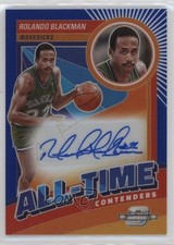 2023 Panini Contenders Optic All-Time Blue Prizm 9/75 Rolando Blackman Auto 11x6