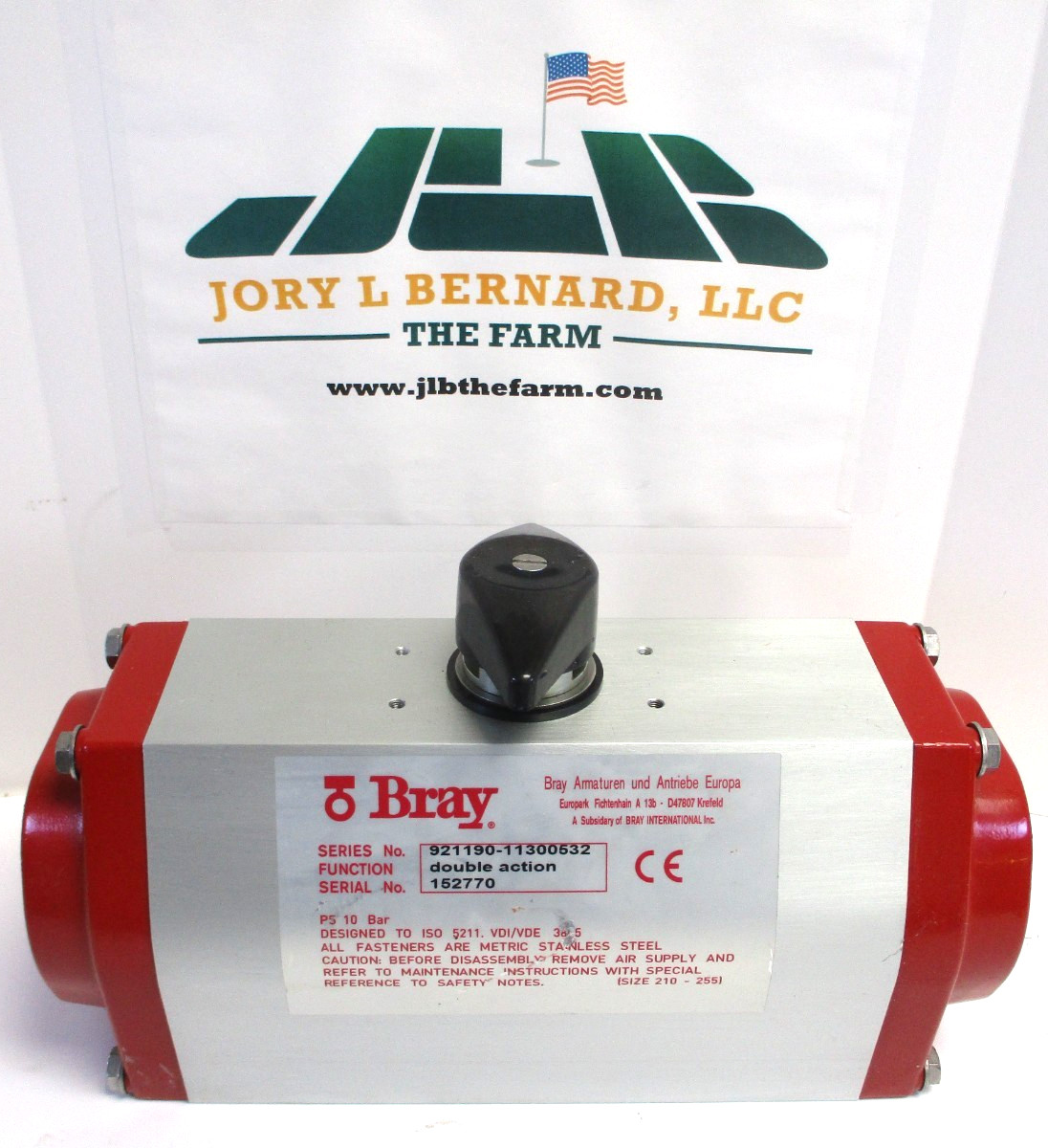 BRAY AMATUREN, 92-1190-11300-532, R & P DOUBLE ACTING PNEUMATIC ACTUATOR , NOS