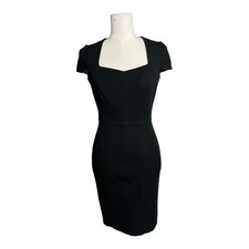 Banana Republic Little Black Dress Pencil Cocktail Career Twee preppy Stretch 0