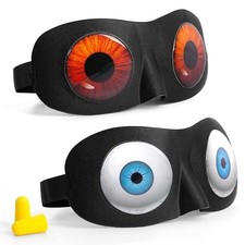 Sleep Eye Mask for Men Women Kids Funny 3D Sleeping Mask Assorted A- 2 Pack