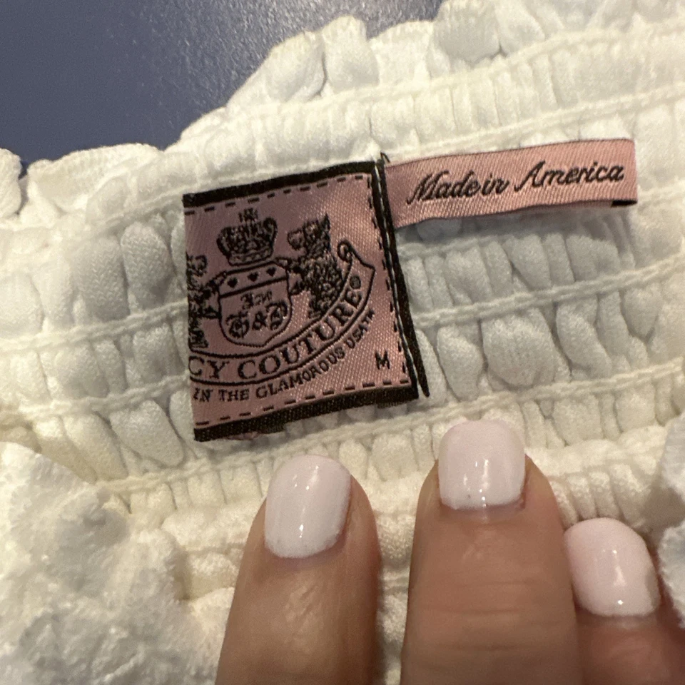 Vestido Vintage Juicy Couture Verde Calado Terry Paño Natación Cubrir Y2K Mediano Foto 4 de 4