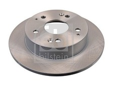 2x Febi Rear Solid Brake Discs Fits Honda Civic 260mm