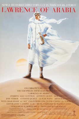 LAWRENCE OF ARABIA ORIGINAL ROLLED 27x40 MOVIE POSTER DIRECTORS CUT R1989