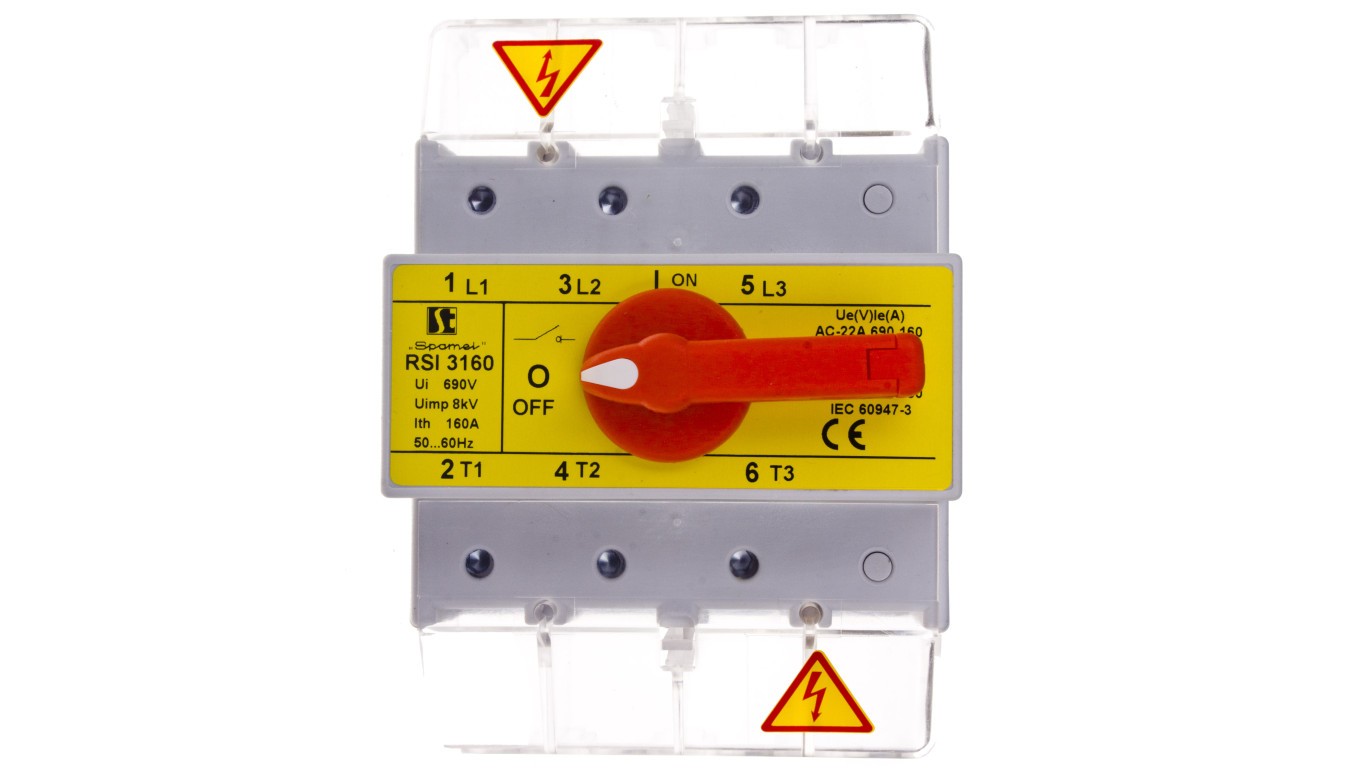 Isolated Disconnect Switch 3P 160A with Knob for RSI RSI-3160W03