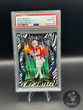 Drake Maye 2024 Panini Select ZEBRA SHOCK #27 PSA 10 GEM MINT