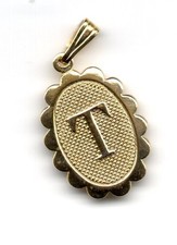 Letter T Charm for Jewelry Making, golden bright, accept offers