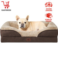 OrthopäDisches Hundebett 76X51 Cm, Memory Foam, Waschbar, Braun